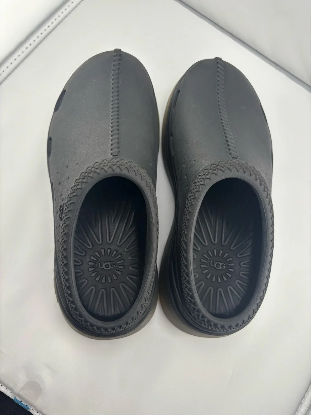 UGG Black Slip-On Foam Clogs